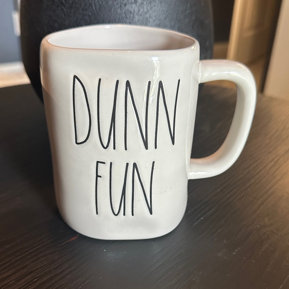 Rae Dunn Cream 'Dunn Fun' Mug